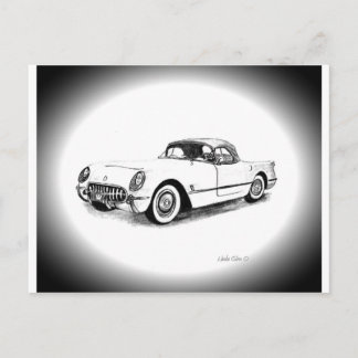 Chevrolet Corvette 1954 Briefkaart