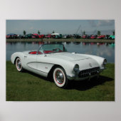 Chevrolet Corvette 1957 Poster (Voorkant)