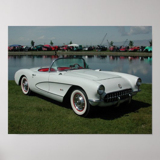 Chevrolet Corvette 1957 Poster (Voorkant)