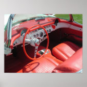 Chevrolet Corvette 1957 Poster (Voorkant)