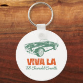 Chevrolet Corvette 1958 Sleutelhanger (Voorkant)