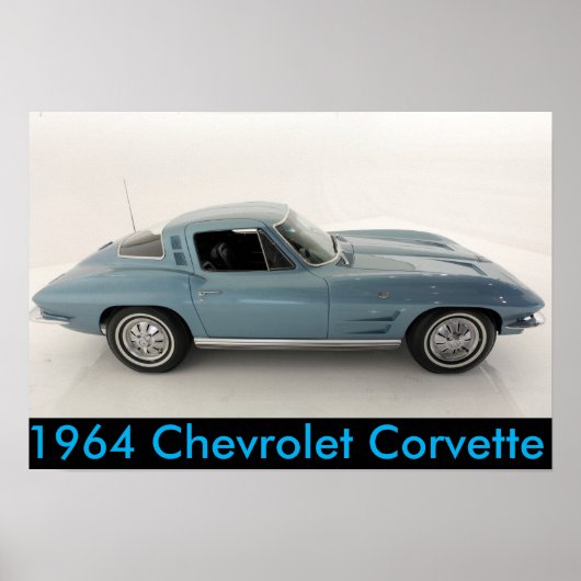 Chevrolet Corvette 1964 Poster (Voorkant)