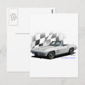 Chevrolet Corvette 1965 Briefkaart (Voorkant / Achterkant)