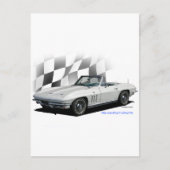 Chevrolet Corvette 1965 Briefkaart (Voorkant)
