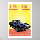 Chevrolet Corvette 1967 Poster (Voorkant)