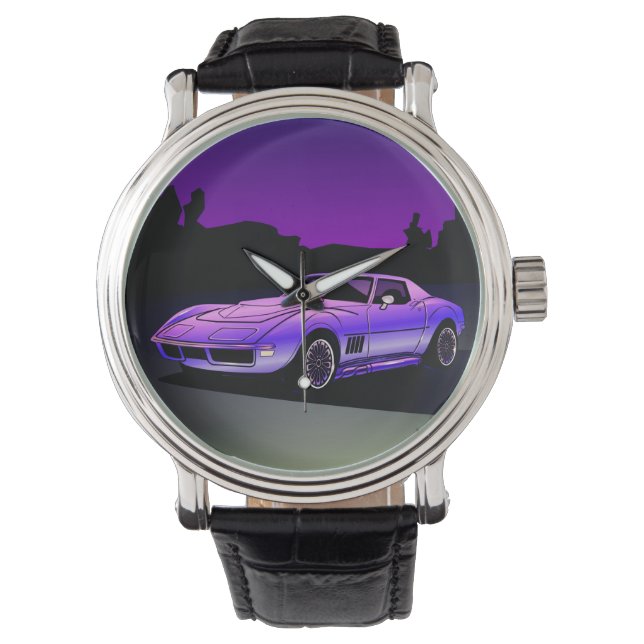 Chevrolet Corvette 1969 watch Horloge (Voorkant)