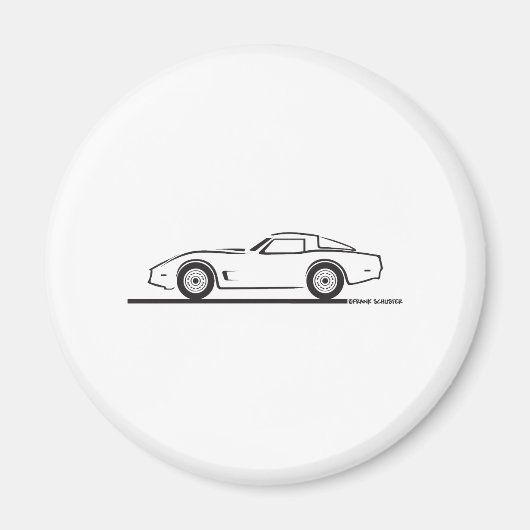 Chevrolet Corvette 1980-82 Magneet (Voorkant)