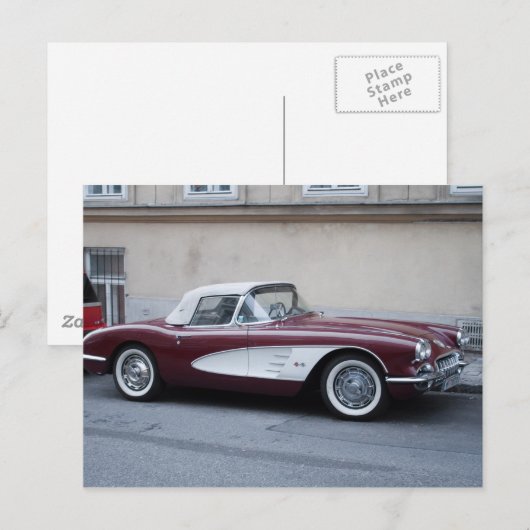 Chevrolet Corvette Briefkaart (Voorkant / Achterkant)