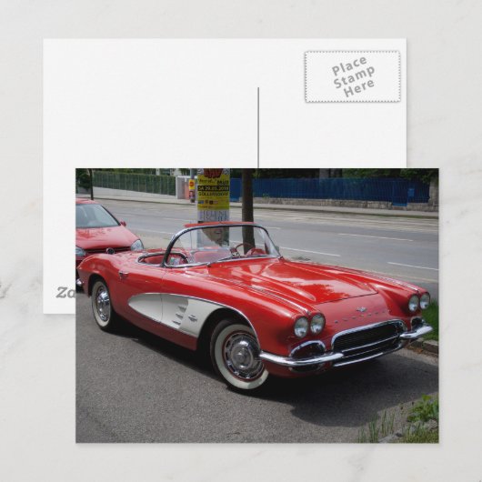Chevrolet Corvette Briefkaart (Voorkant / Achterkant)