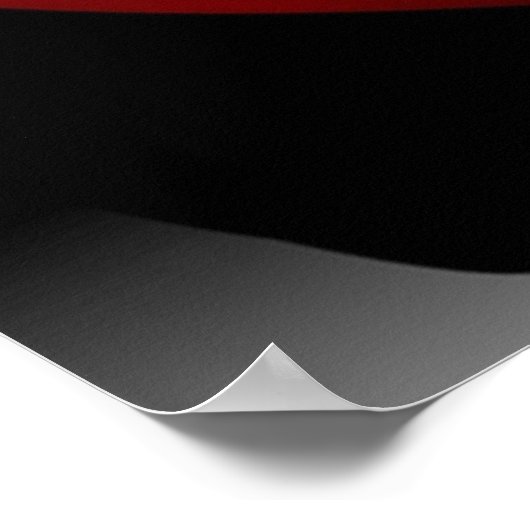 Chevrolet Corvette C3 rood Poster (Hoek)