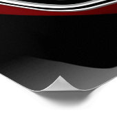 Chevrolet Corvette C3 rood Poster (Hoek)