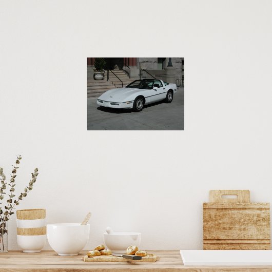 Chevrolet Corvette C4 Poster (Keuken)