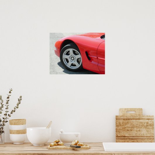 Chevrolet Corvette C5 Poster (Keuken)