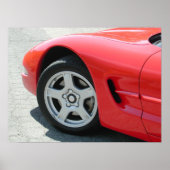 Chevrolet Corvette C5 Poster (Voorkant)