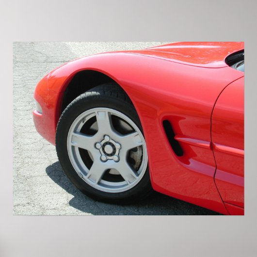 Chevrolet Corvette C5 Poster (Voorkant)