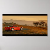 Chevrolet Corvette C6 Desert Poster (Voorkant)