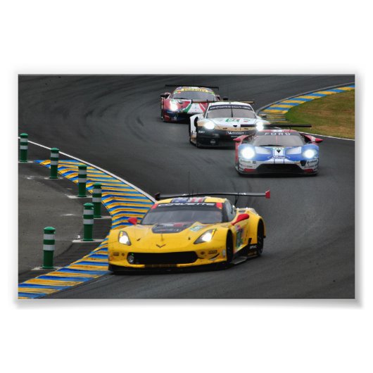 Chevrolet Corvette C7.R. 24 uur Le Mans 2019 Foto Afdruk (Voorkant)