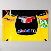 Chevrolet Corvette C7.R Voorkant Uitzicht Poster (Voorkant)