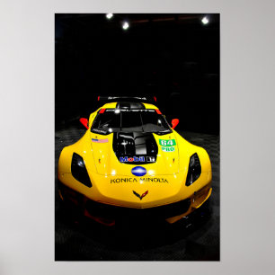 Chevrolet Corvette C7.R Voorkant Uitzicht Poster