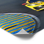 Chevrolet Corvette C8.R 24 uur Le Mans 2022 Poster (Hoek)