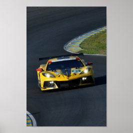 Chevrolet Corvette C8.R 24 uur Le Mans 2022 Poster