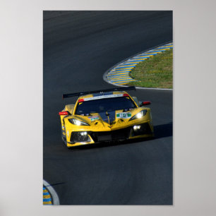 Chevrolet Corvette C8.R 24 uur Le Mans 2022 Poster