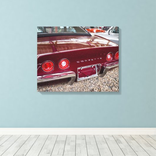 Chevrolet Corvette Canvas Afdruk (Insitu (Houten vloer))