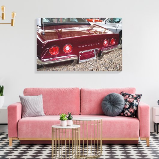 Chevrolet Corvette Canvas Afdruk (Insitu (Woonkamer))