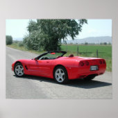 Chevrolet Corvette Convertible C5 Poster (Voorkant)