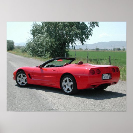 Chevrolet Corvette Convertible C5 Poster (Voorkant)