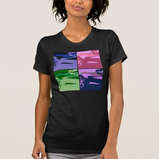 Chevrolet Corvette Pop Art T-shirt (Voorkant)