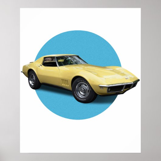 Chevrolet Corvette Poster (Voorkant)