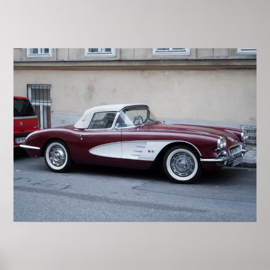 Chevrolet Corvette Poster (Voorkant)