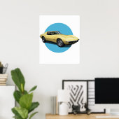 Chevrolet Corvette Poster (Thuiskantoor)