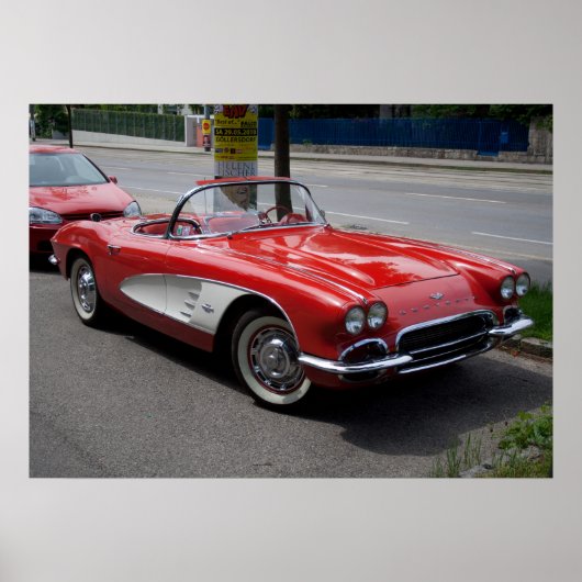 Chevrolet Corvette Poster (Voorkant)