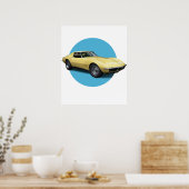 Chevrolet Corvette Poster (Keuken)
