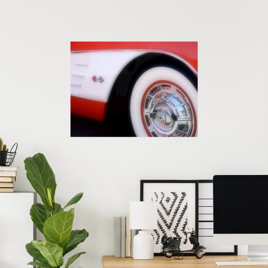 Chevrolet Corvette Poster 1960 (Thuiskantoor)