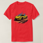 Chevrolet Corvette Stingray auto T-shirt (Design voorkant)