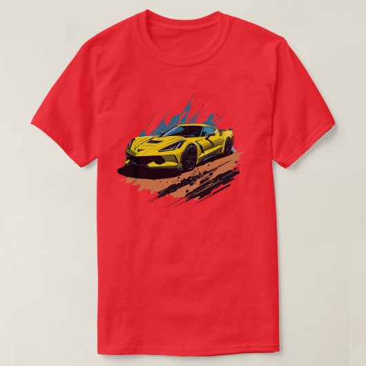 Chevrolet Corvette Stingray auto T-shirt (Design voorkant)