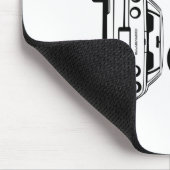 Chevrolet Corvette uit 1984 schematisch Muismat (Hoek)