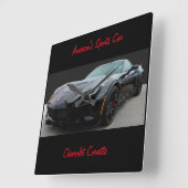 Chevrolet Corvette Vierkante Klok (Hoek)