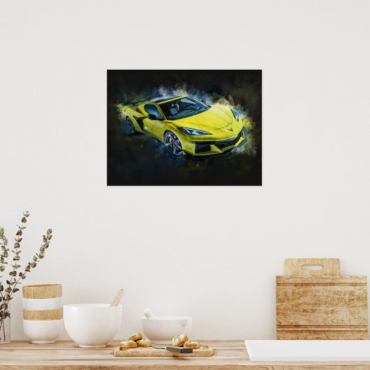 Chevrolet Corvette Z06 Poster (Keuken)