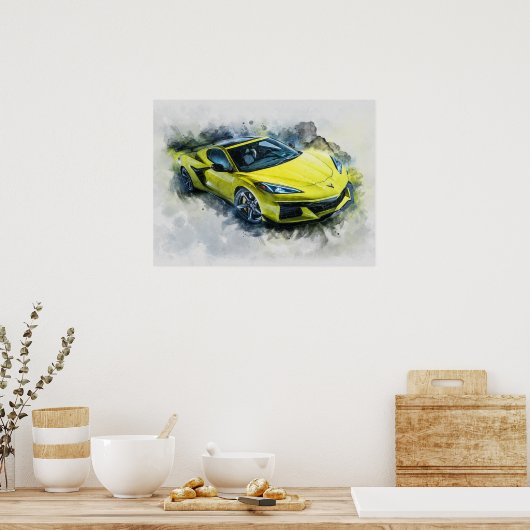 Chevrolet Corvette Z06 Poster (Keuken)