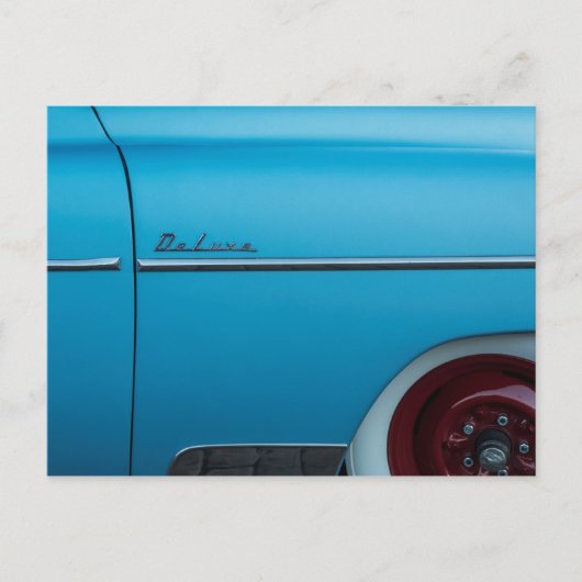 Chevrolet Deluxe Blue Fender Briefkaart (Voorkant)