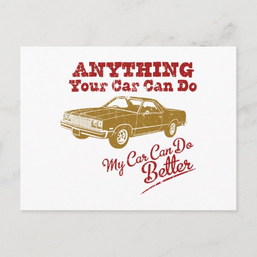 Chevrolet El Camino 1977 Briefkaart (Voorkant)