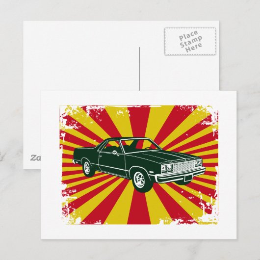 Chevrolet El Camino 1977 Briefkaart (Voorkant / Achterkant)