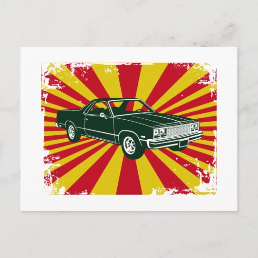 Chevrolet El Camino 1977 Briefkaart (Voorkant)