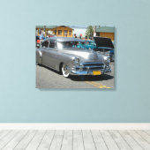 Chevrolet Fleetline Poster 1950 Canvas Afdruk (Insitu (Houten vloer))