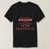 Chevrolet Hoe slim mensen tot 8 stemmen T-shirt (Design voorkant)