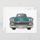 Chevrolet Impala 1958 Briefkaart (Voorkant / Achterkant)